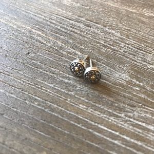 Samuel B Sterling Silver and 18 K Gold Earrings